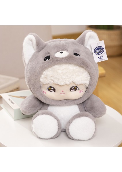 Dadı Bebek Tavşan Bebek Sevimli Kurt Bebek Peluş Oyuncak 34 cm (Yurt Dışından)
