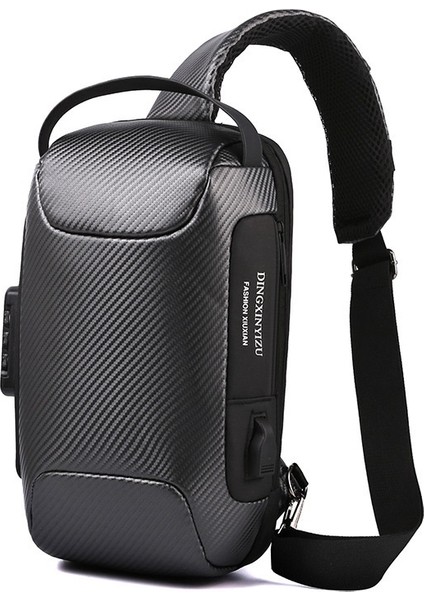 Erkek Anti-Hırsızlık Crossbody Çanta Erkek Çantası Büyük Kapasiteli Spor Crossbody Çanta Oxford Kumaş Omuz Çantası Erkek Çantası (Yurt Dışından)