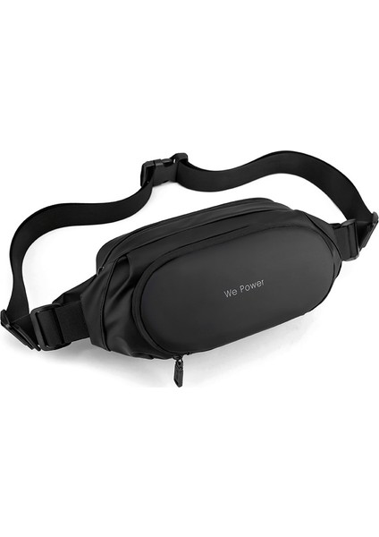 Erkek Bel Çantası Kore Tarzı Basit Göğüs Çantası Açık Hava Sporları Crossbody Çanta Su Geçirmez Fonksiyonel Bel Çantası Cep Telefonu Çantası (Yurt Dışından)