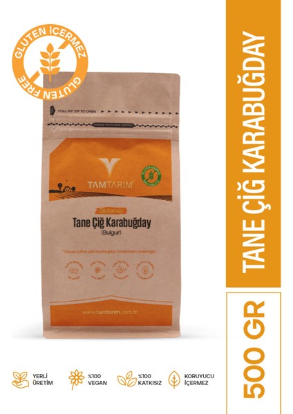 (Glutensiz) Çiğ Karabuğday Tane 500 gr
