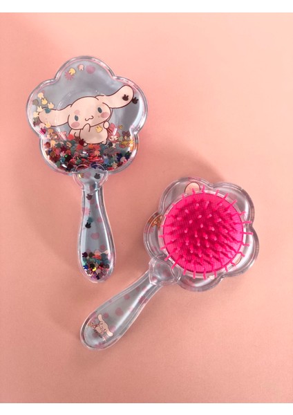 Cinnamoroll Kawai Köstebek Sanrio Silikon Desen Pullu Yıldız Saç Açma Fırça Tarak
