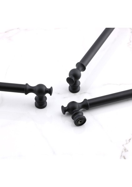 Arya 128 mm Siyah Metal Kulp Mobilya Mutfak Çekmece Dolap Dolabı Kapak Kulbu Kulpları Kulpu 128 mm