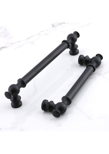 Arya 128 mm Siyah Metal Kulp Mobilya Mutfak Çekmece Dolap Dolabı Kapak Kulbu Kulpları Kulpu 128 mm