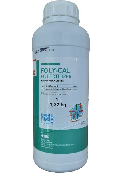Foly-Cal Kalsiyum Klorür Çözeltisi 1 Lt (1,32 Kg)