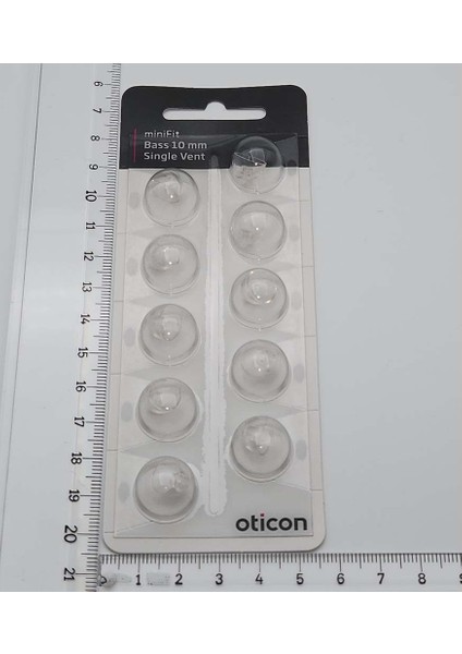 Oticon Minifit Bass 10 mm Single Vent Dome, Işitme Cihazı 1 Delikli Dom/kubbe (1 Paket=10 Adet) modelleri