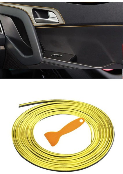 [brand] Trim Fitil Gold Yeni Nesil Araç Içi Ip Şerit Balık Sırtı Nikelajlı 5 Metre