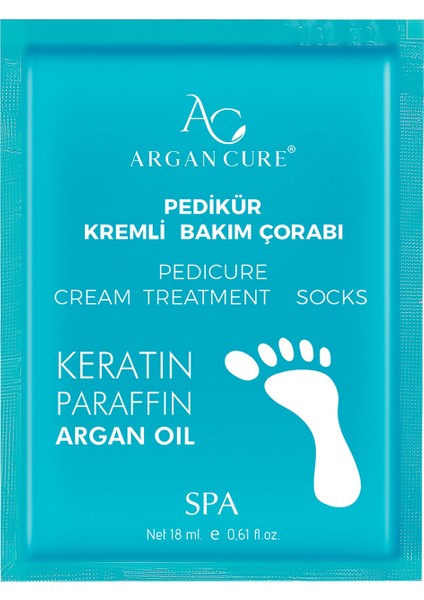 Argan Cure Pedikür Bakım Çorabı 16 Ml