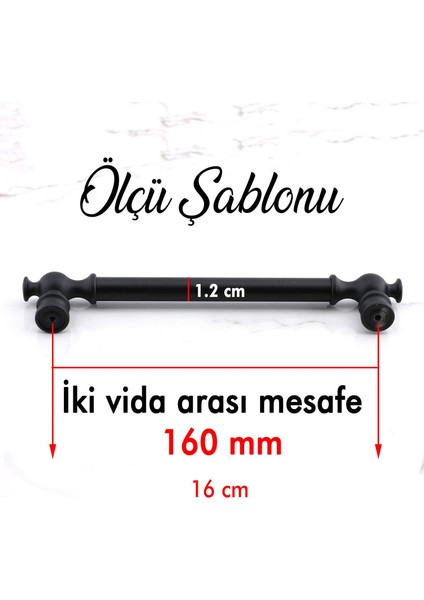 Arya 160 mm Siyah Kulp Metal Mobilya Mutfak Çekmece Dolap Dolabı Kapak Kulpları Kulbu Kulpu 160 mm modelleri