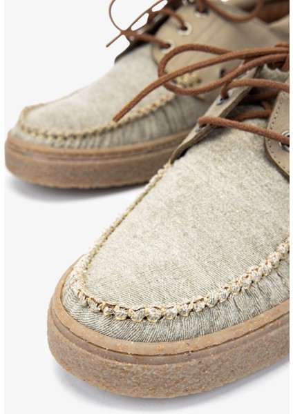 Aegiserkek Verde Kaki Deri & Tekstil Casual Ayakkabı 1035 R-08 Erk Ayk Y24