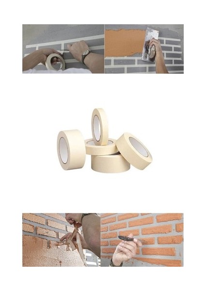 Maskelemebandı 24MMX30MT Kağıt Bant - 2 Adet