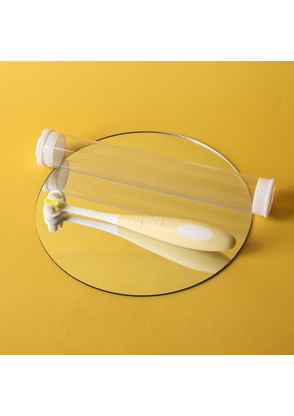 Çocuk Diş Fırçası Yeni Üç Taraflı Kaymaz Saplı Ev 5d Bebek Yumuşak Saç (Yurt Dışından)