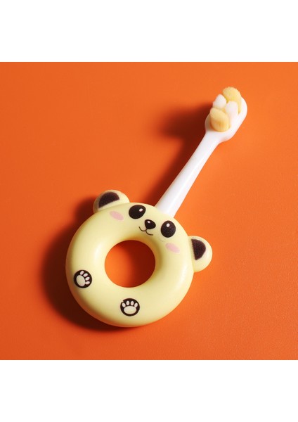 Çocuk Diş Fırçası Yeni Karikatür Çörek Panda Ince Yumuşak Saç Bebek Diş Fırçası (Yurt Dışından)