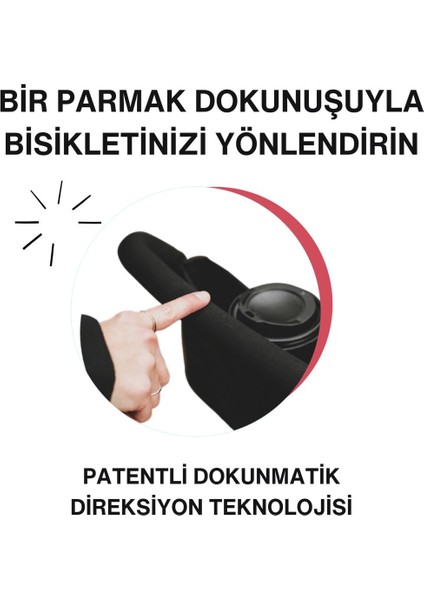 STR3 Plus 5’i 1 Arada Modüler Katlanabilir Bebek Arabası ve Üç Tekerlekli Bebek Bisikleti Red
