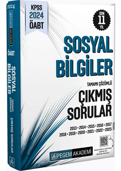 Pegem Akademi Yayıncılık 2024 KPSS ÖABT Sosyal Bilgiler Tamamı Çözümlü Çıkmış Sorular