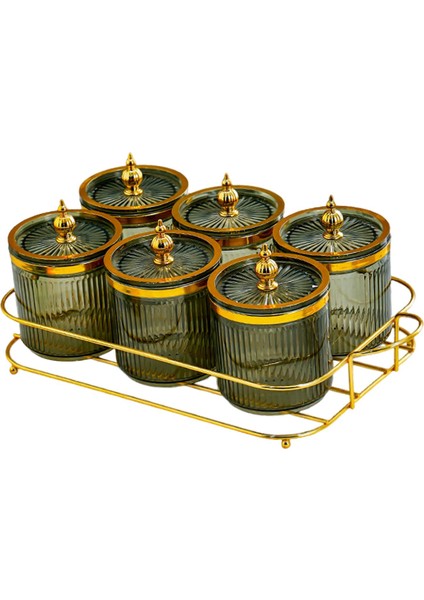 Ev Aperatifleri Için Yemek Teşhir Tabağı Yeşil (Yurt Dışından)