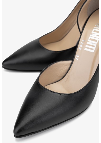 Avıorkadın Siyah Deri Topuklu Ayakkabı 33 9200Y Bn Ayk Y24 modelleri