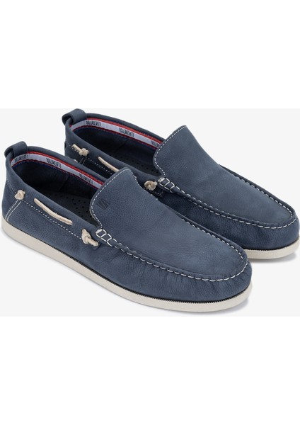 Suren Erkek Mavi Deri Casual Ayakkabı 496 2057 Erk Ayk Y24 fiyatları