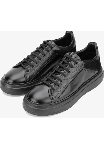 Moreno Erkek Siyah Deri Sneakers & Spor Ayakkabı 698 1080-5 Erk Ayk SK23/24 fırsatları