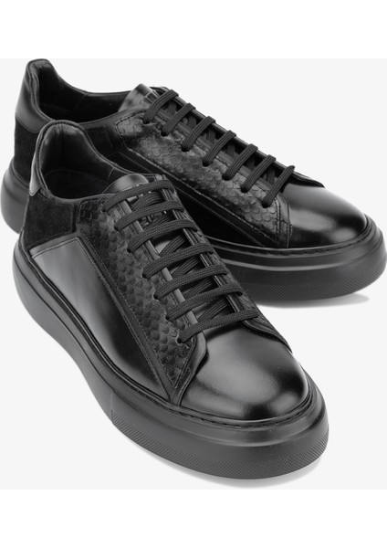 Moreno Erkek Siyah Deri Sneakers & Spor Ayakkabı 698 1080-5 Erk Ayk SK23/24 indirimleri