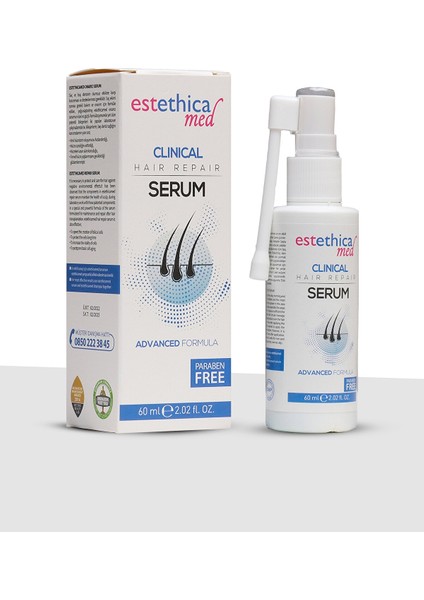 Estethicamed Onarıcı Saç Serumu 60 ml - Yoğun Saç ve Baş Derisi Bakımı, Kadın ve Erkekler Için