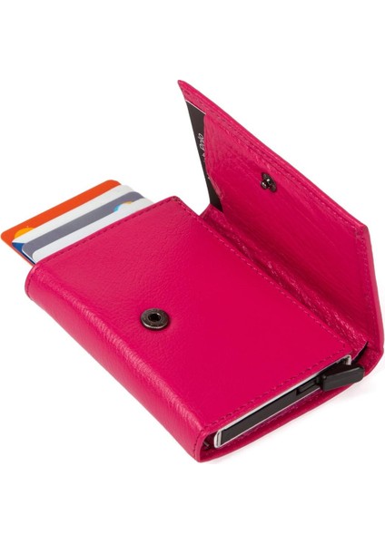 Newishpolo Newish Polo Deri Mekanizmalı Kartlık Cüzdan Pembe indirimleri