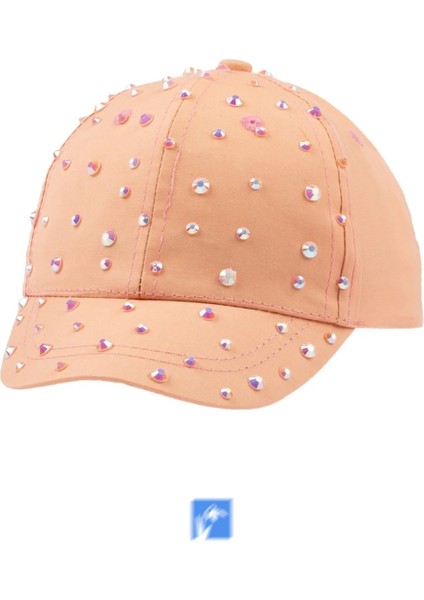 Pamuk, Taşlı Kız Çocuk Şapka 1-3 Yaş Arası