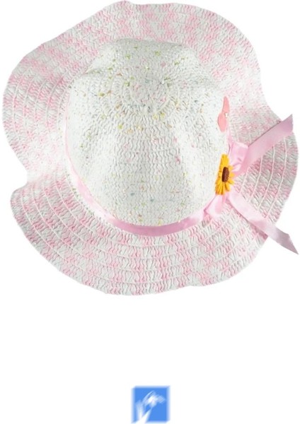 Kız Çocuk Hasır Şapka 5-9 Yaş