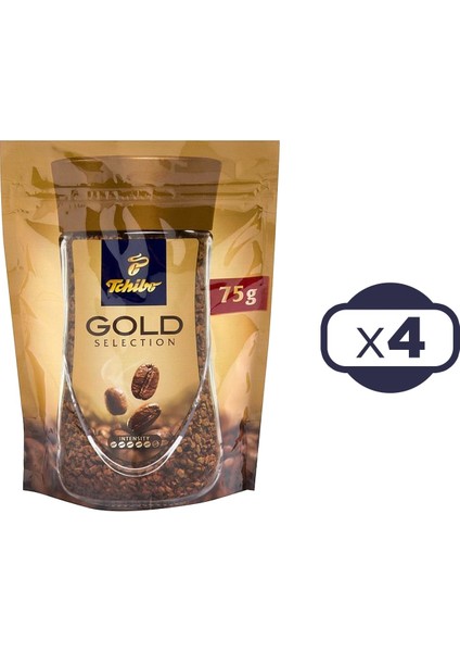 Gold Selection Çözünebilir Kahve Ekonomik Paket 75 gr 4'lü Paket