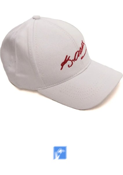 Eck Tekstil Unisex Beyaz Atatürk Işlemeli Şapka