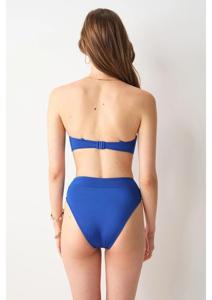 Angela High Leg Bikini Tek Alt Saks 239203