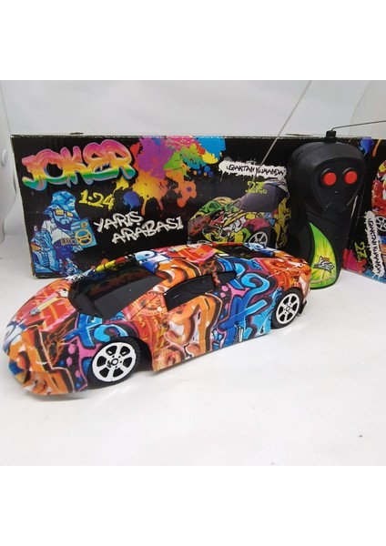 LRS Store Uzaktan Kumandalı Araba Çift Fonksiyon Grafiti Car Joker 17 cm