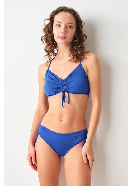 Freez Sürgülü Bustier Tek Üst Saks 239110