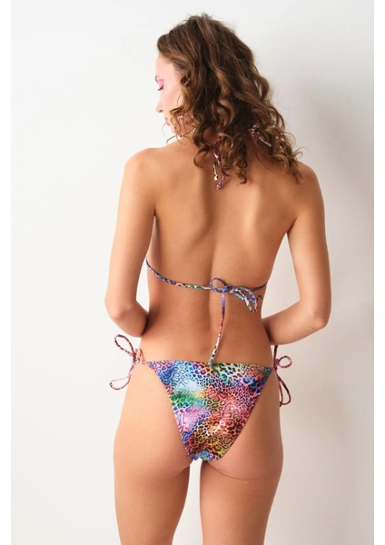 Aqua Üçgen Bikini Tek Üst Leopar 239105-D