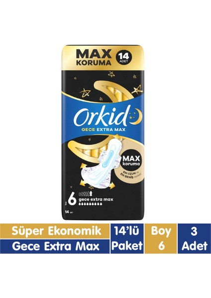 Ultra Gece Extra Max Ped 14x3 42 Adet