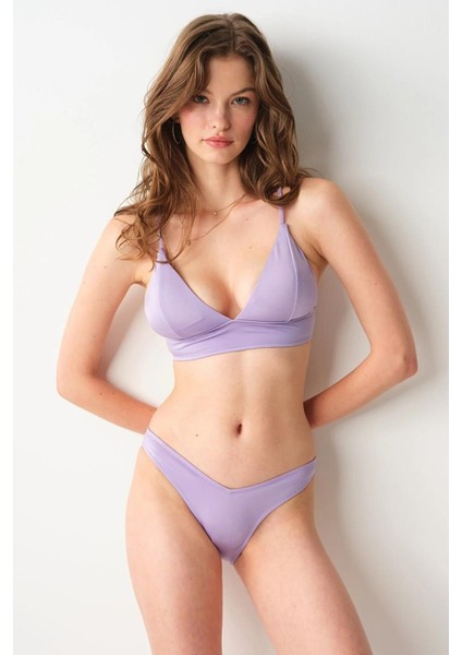 Jess V Kesim Bikini Tek Alt Lila 239200