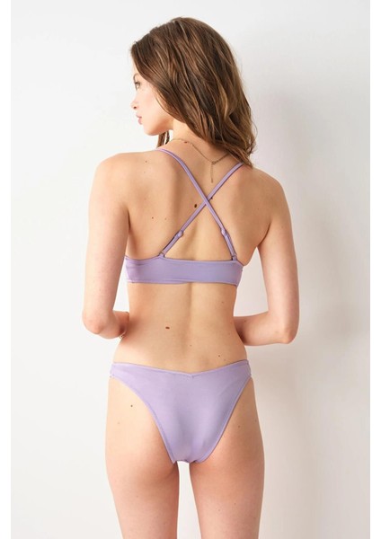 Jess V Kesim Bikini Tek Alt Lila 239200 fiyatları