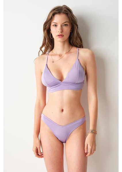 Jess V Kesim Bikini Tek Alt Lila 239200 fırsatları