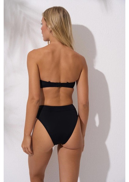 Dolgulu Straplez Bikini Takım Siyah 241242 fiyatları