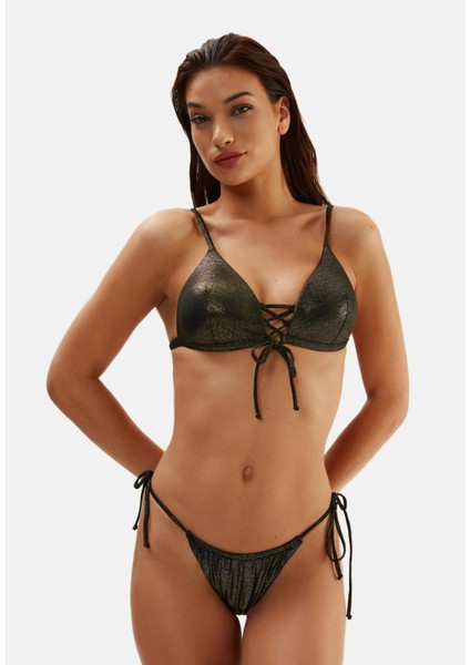 2579ESMM Kaplı Üçgen Bikini Üst Bronz ESKM23Y0286