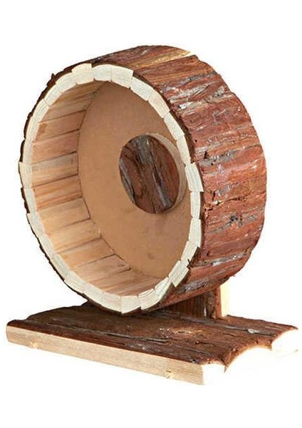 Kemirgen İçin Doğal Oyun Tekerleği, 20 cm
