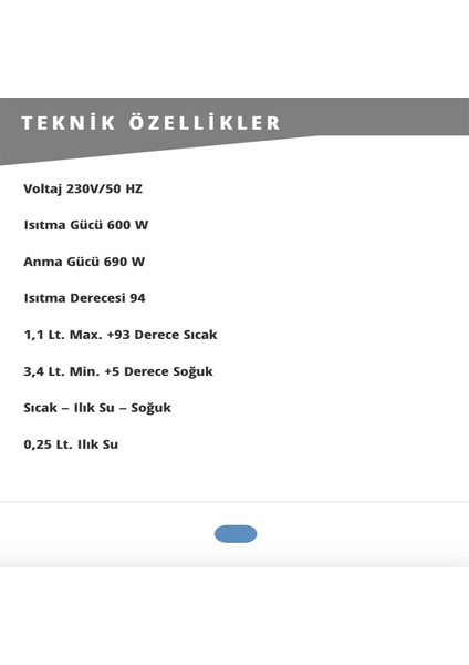 Tezgah Üstü Sıcak Soğuk Ve Normal Su Çıkışlı Arıtmalı Su Sebili fırsatları