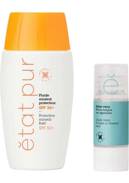 Etat Pur Protective Face Fluid Spf50+ 40ml + Aloe Vera 15ml