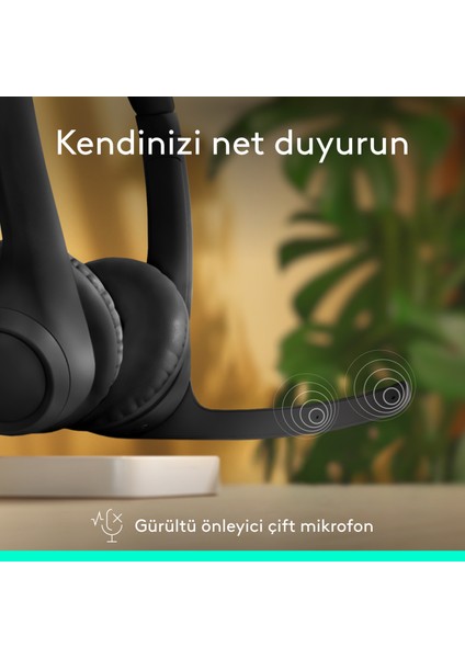 Zone 300 Gürültü Önleyici Mikrofonlu Kablosuz Bluetooth Kulaklık - Siyah