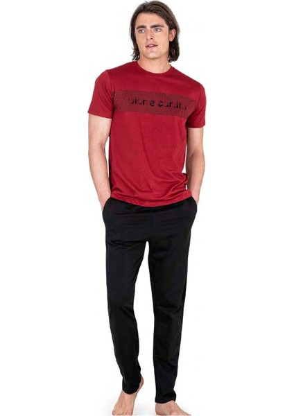 6050 Erkek Kısa Kollu Penye Pijama Takımı