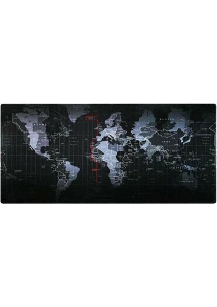 Dünya 1 Oyuncu Mouse Pad 80X40 cm Kaymaz Dikişli