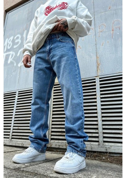 Mavi Baggy Pantolon A108 K-2 Mavi