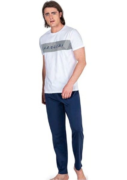 6050 Erkek Kısa Kollu Penye Pijama Takımı