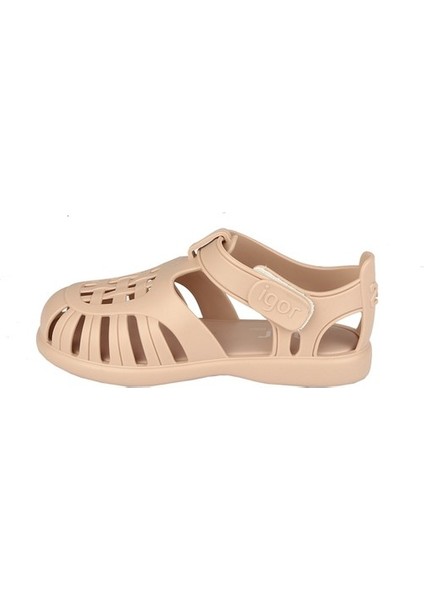 Tobby Solid Çocuk Bej Sandalet