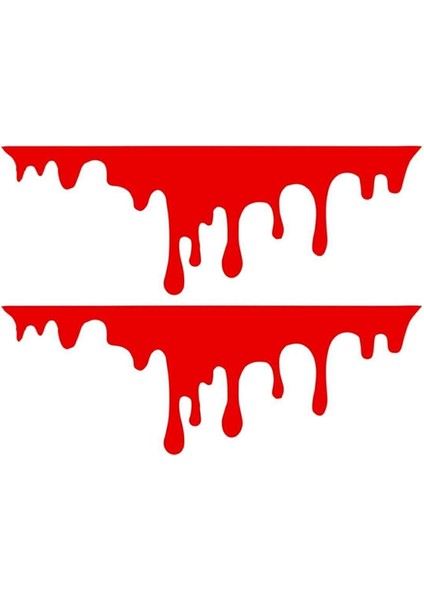 2 Adet Kan Damlası Far Sticker, Araba Sticker, Oto Sticker