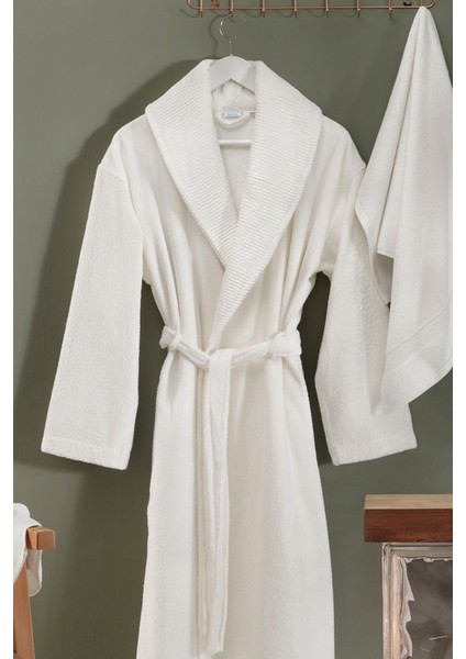 Ricci Beyaz L/xl Unisex Bornoz